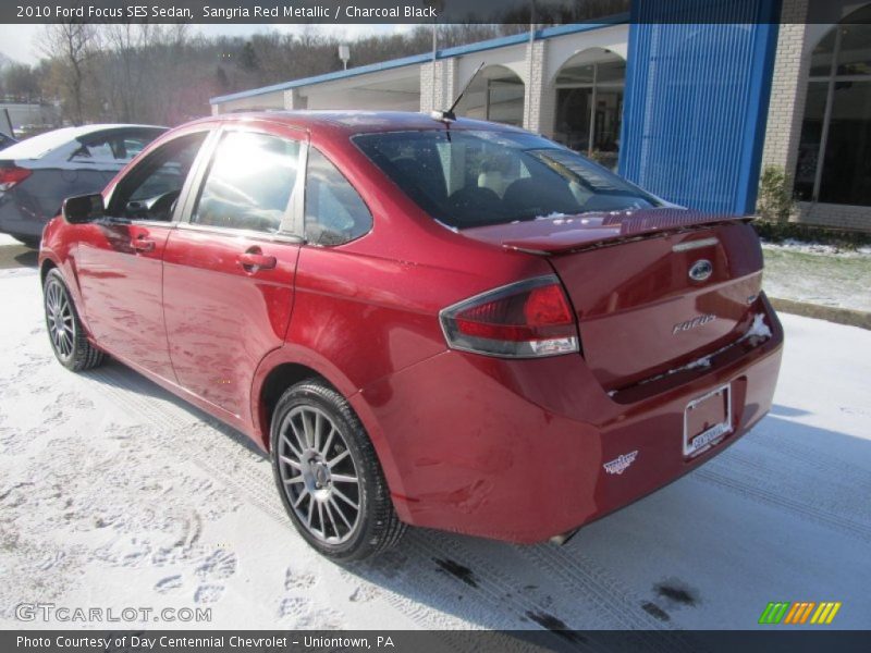 Sangria Red Metallic / Charcoal Black 2010 Ford Focus SES Sedan