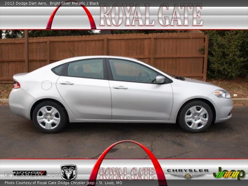 Bright Silver Metallic / Black 2013 Dodge Dart Aero