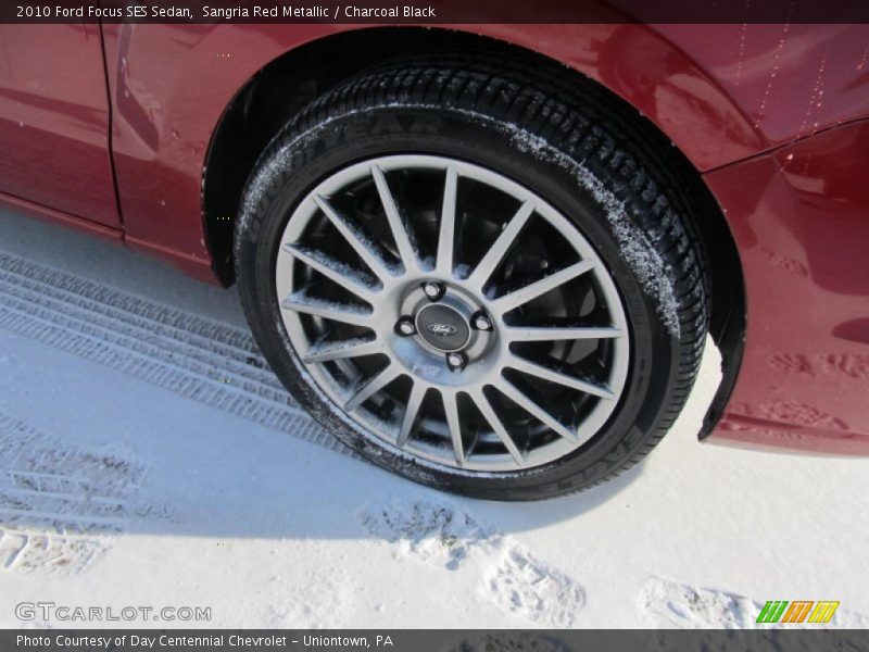 Sangria Red Metallic / Charcoal Black 2010 Ford Focus SES Sedan
