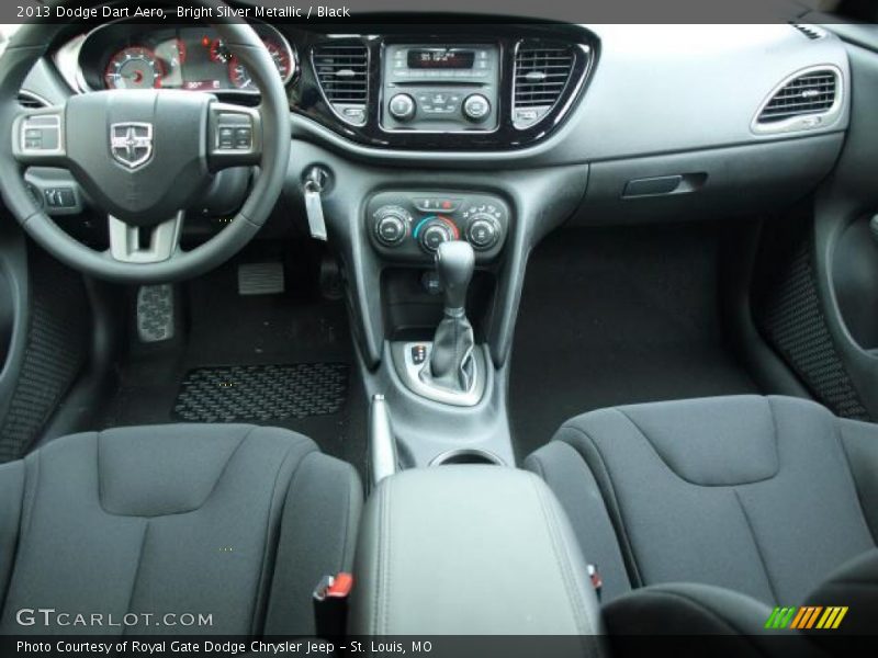 Bright Silver Metallic / Black 2013 Dodge Dart Aero