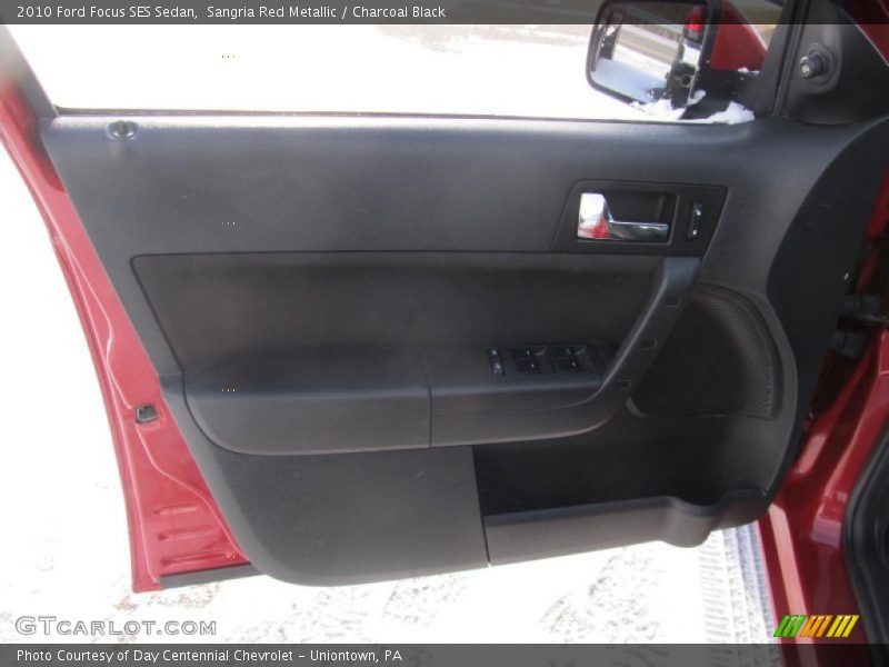 Sangria Red Metallic / Charcoal Black 2010 Ford Focus SES Sedan