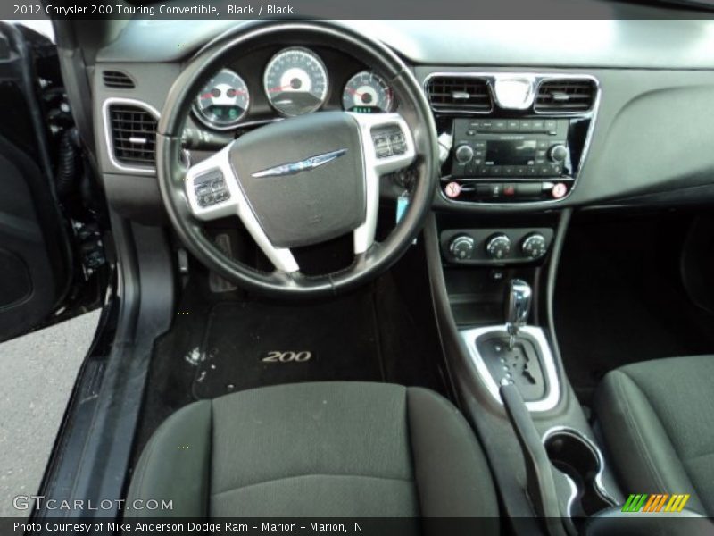 Black / Black 2012 Chrysler 200 Touring Convertible