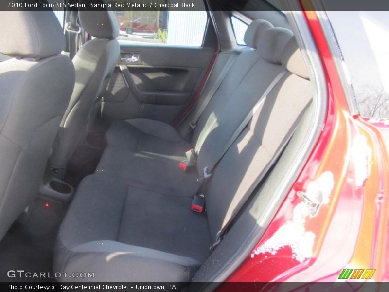 Sangria Red Metallic / Charcoal Black 2010 Ford Focus SES Sedan