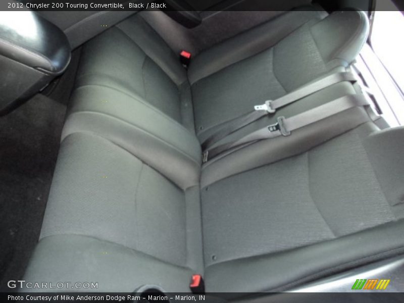 Black / Black 2012 Chrysler 200 Touring Convertible