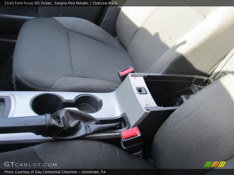 Sangria Red Metallic / Charcoal Black 2010 Ford Focus SES Sedan