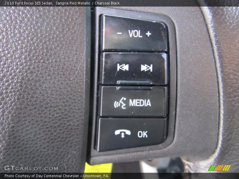 Sangria Red Metallic / Charcoal Black 2010 Ford Focus SES Sedan