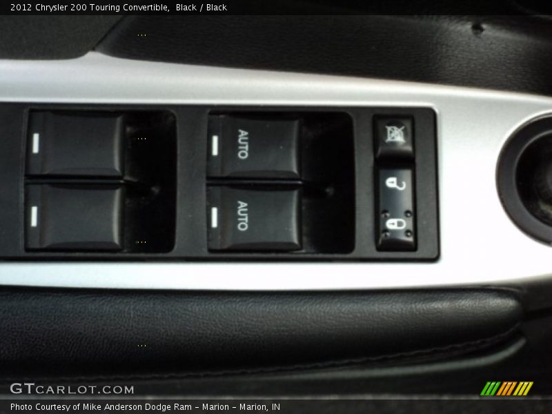 Black / Black 2012 Chrysler 200 Touring Convertible