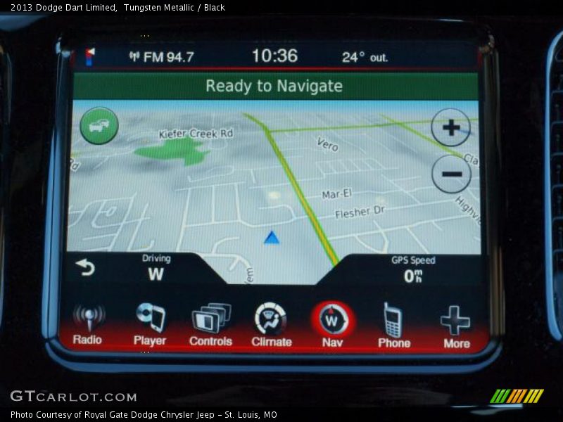 Tungsten Metallic / Black 2013 Dodge Dart Limited