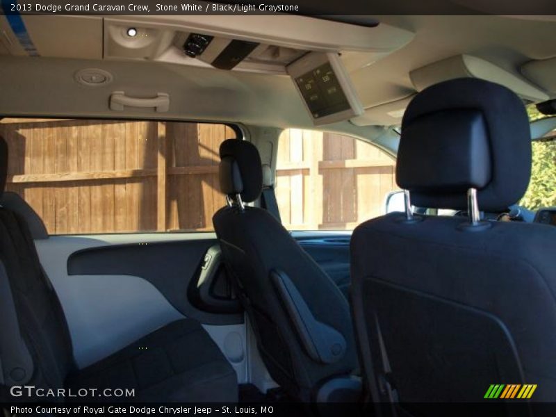 Stone White / Black/Light Graystone 2013 Dodge Grand Caravan Crew