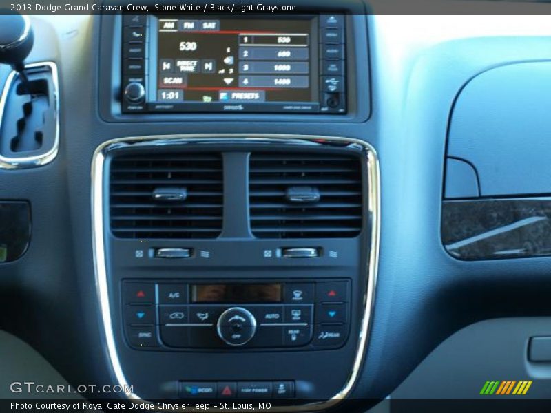 Stone White / Black/Light Graystone 2013 Dodge Grand Caravan Crew