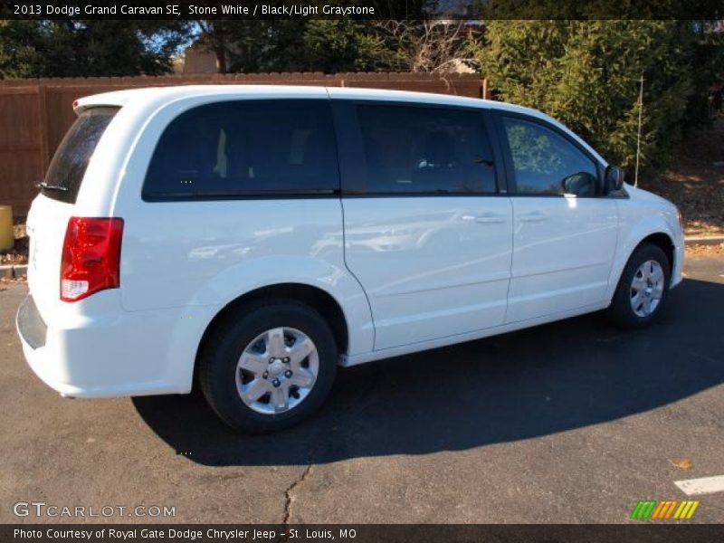 Stone White / Black/Light Graystone 2013 Dodge Grand Caravan SE