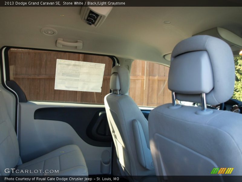 Stone White / Black/Light Graystone 2013 Dodge Grand Caravan SE
