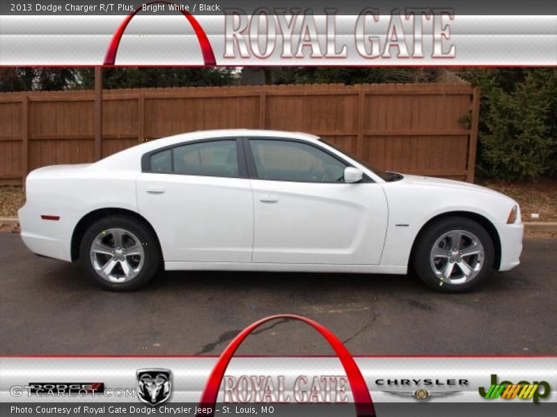 Bright White / Black 2013 Dodge Charger R/T Plus