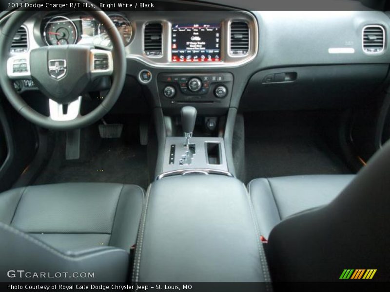 Bright White / Black 2013 Dodge Charger R/T Plus