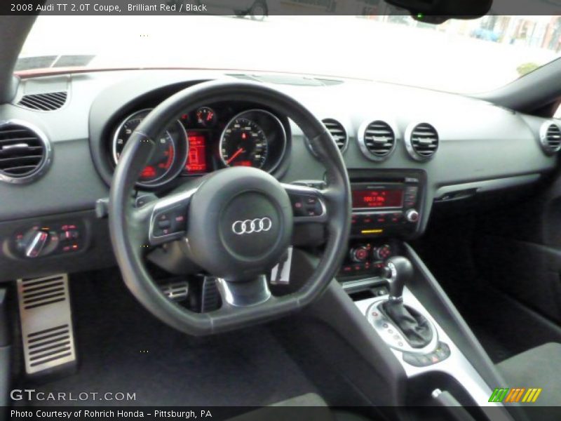 Brilliant Red / Black 2008 Audi TT 2.0T Coupe