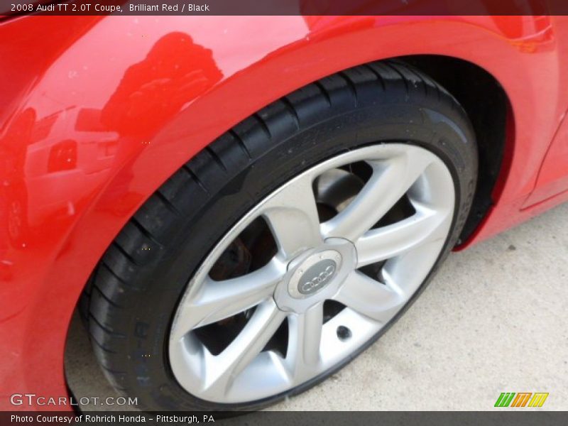 Brilliant Red / Black 2008 Audi TT 2.0T Coupe