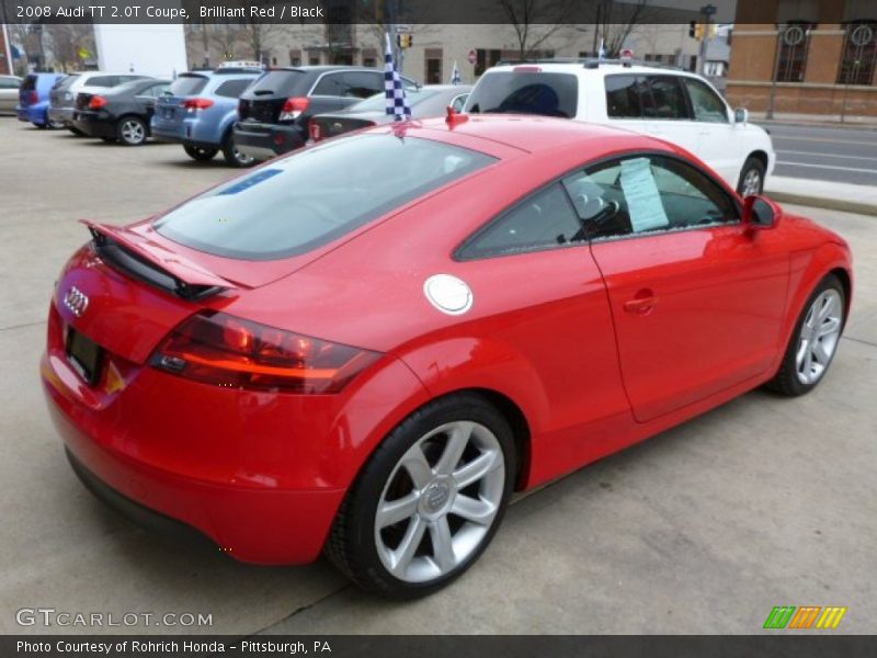 Brilliant Red / Black 2008 Audi TT 2.0T Coupe