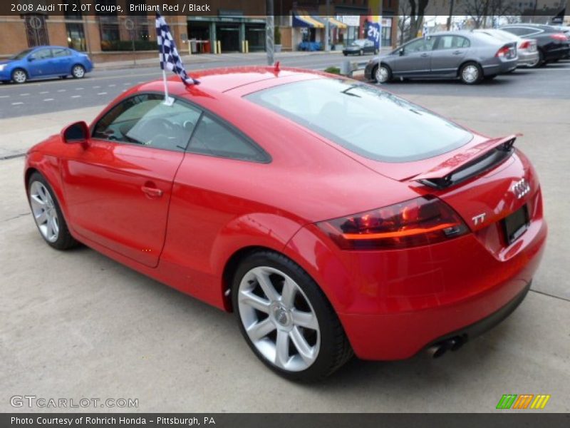 Brilliant Red / Black 2008 Audi TT 2.0T Coupe