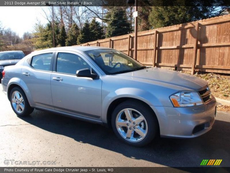 Billet Silver Metallic / Black 2013 Dodge Avenger SE