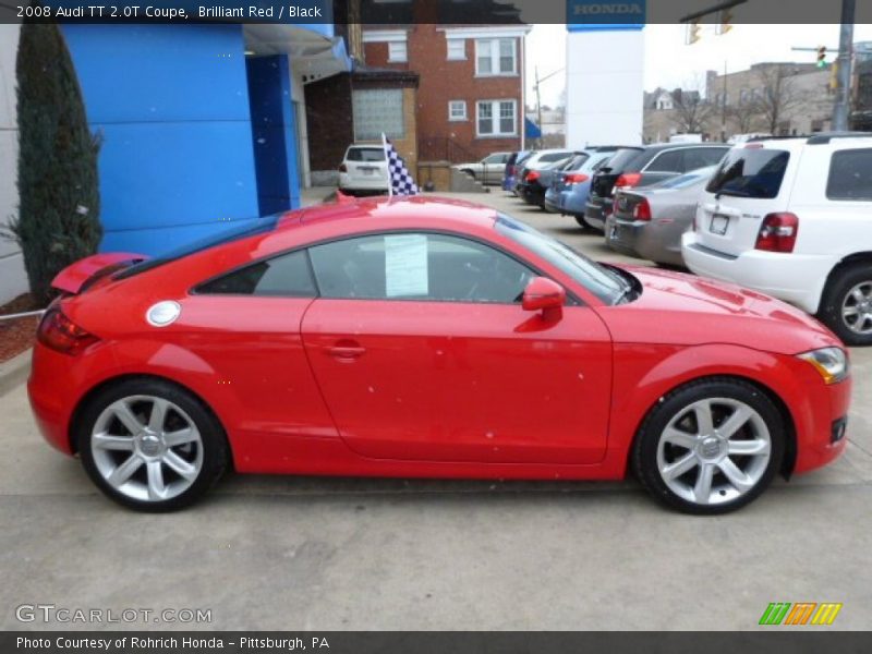 Brilliant Red / Black 2008 Audi TT 2.0T Coupe
