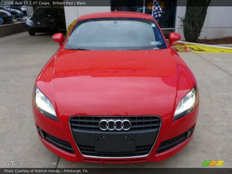 Brilliant Red / Black 2008 Audi TT 2.0T Coupe