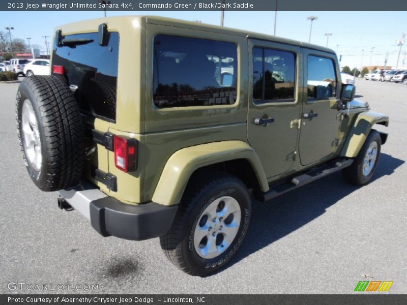 Commando Green / Black/Dark Saddle 2013 Jeep Wrangler Unlimited Sahara 4x4