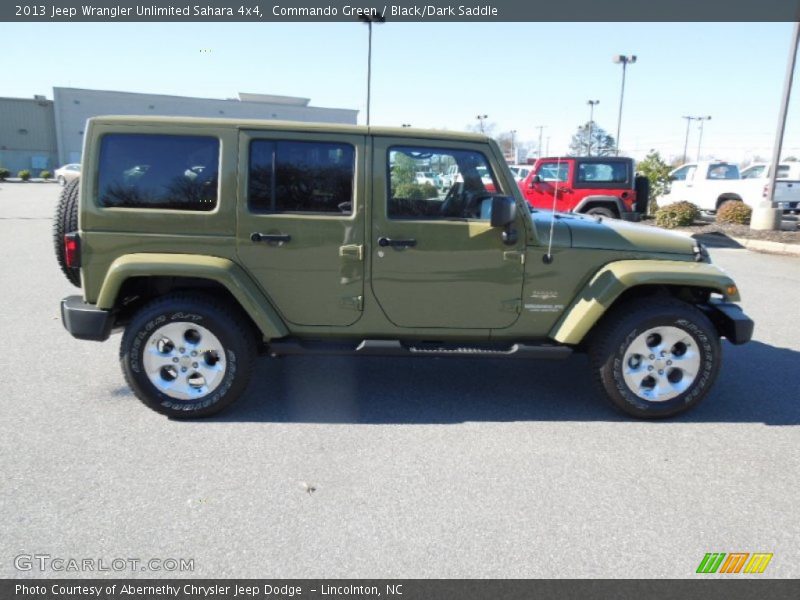 Commando Green / Black/Dark Saddle 2013 Jeep Wrangler Unlimited Sahara 4x4