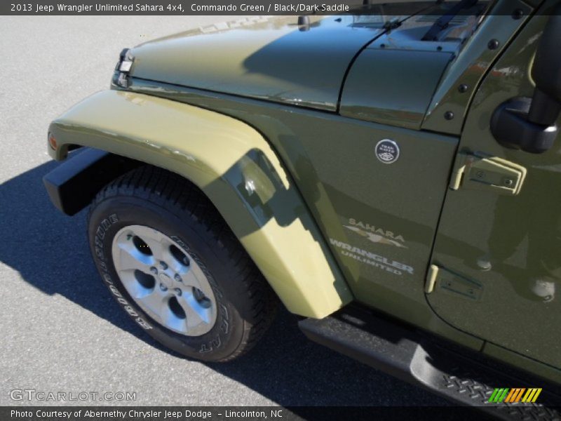 Commando Green / Black/Dark Saddle 2013 Jeep Wrangler Unlimited Sahara 4x4