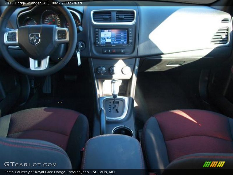 Black / Black/Red 2013 Dodge Avenger SXT