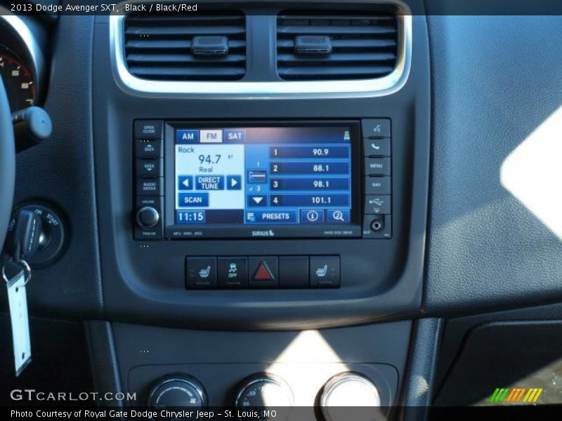 Black / Black/Red 2013 Dodge Avenger SXT