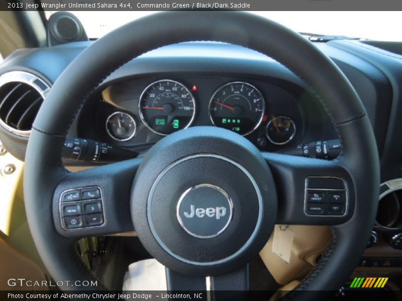 Commando Green / Black/Dark Saddle 2013 Jeep Wrangler Unlimited Sahara 4x4
