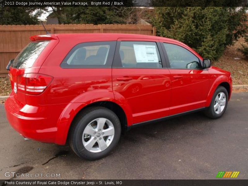 Bright Red / Black 2013 Dodge Journey American Value Package