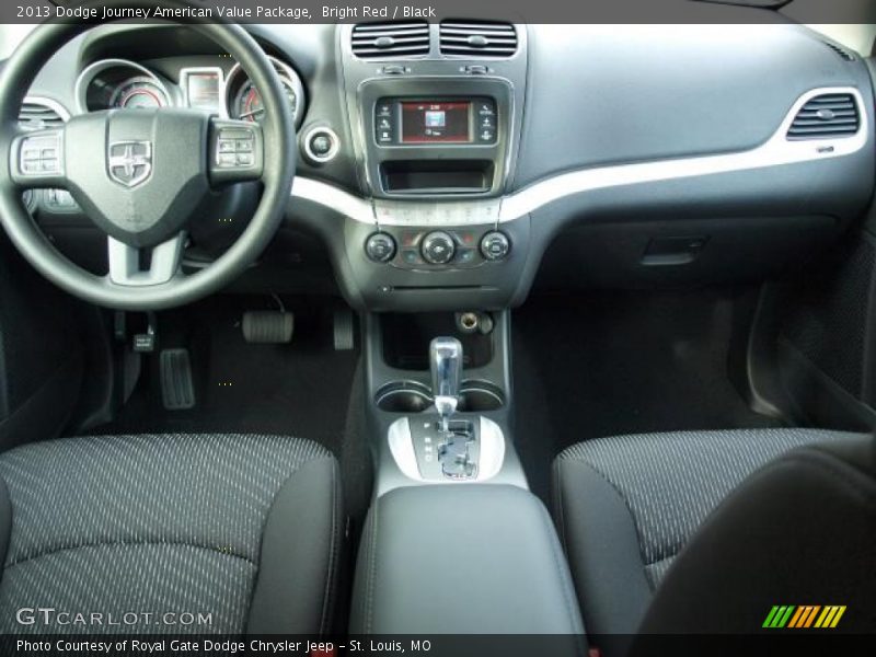 Bright Red / Black 2013 Dodge Journey American Value Package