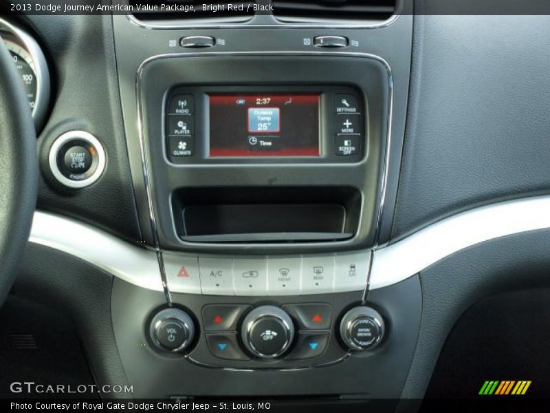 Bright Red / Black 2013 Dodge Journey American Value Package