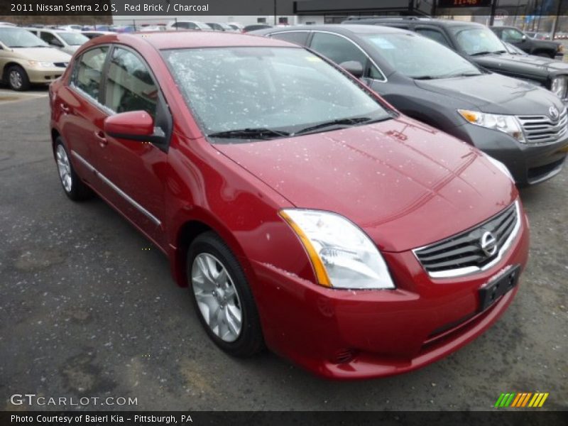 Red Brick / Charcoal 2011 Nissan Sentra 2.0 S