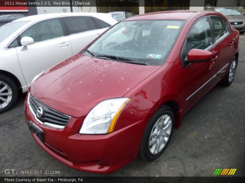 Red Brick / Charcoal 2011 Nissan Sentra 2.0 S