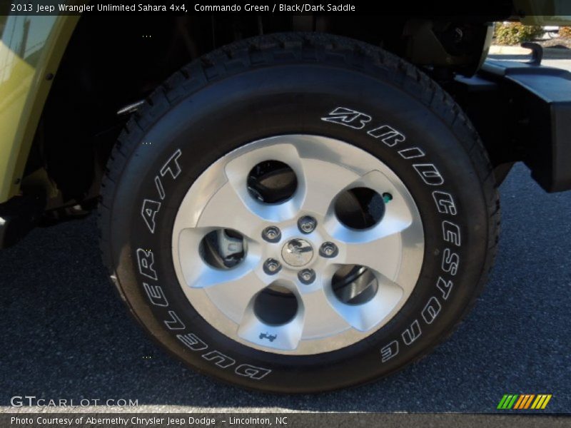 Commando Green / Black/Dark Saddle 2013 Jeep Wrangler Unlimited Sahara 4x4