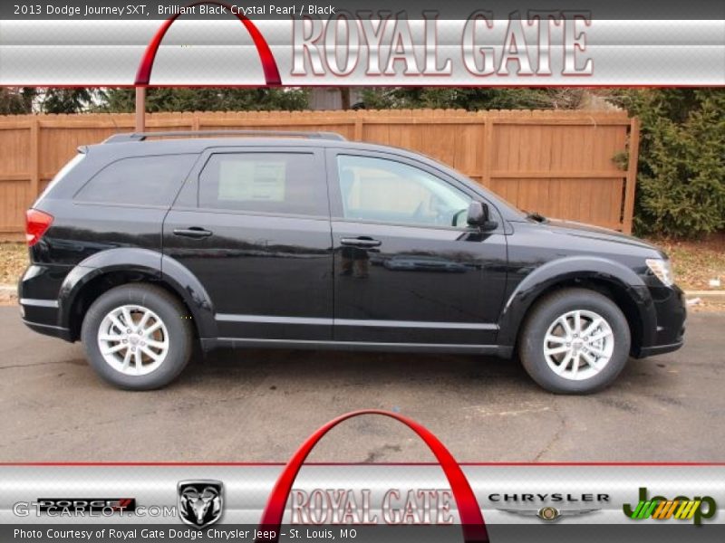 Brilliant Black Crystal Pearl / Black 2013 Dodge Journey SXT
