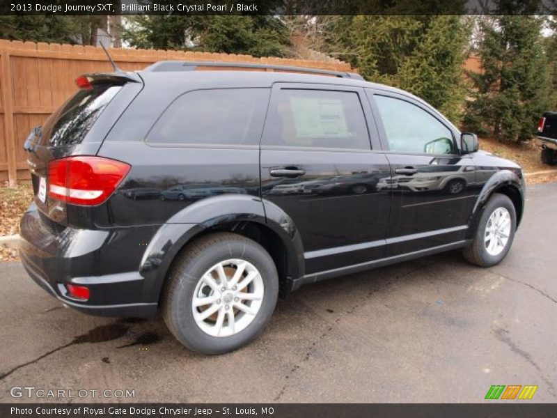 Brilliant Black Crystal Pearl / Black 2013 Dodge Journey SXT