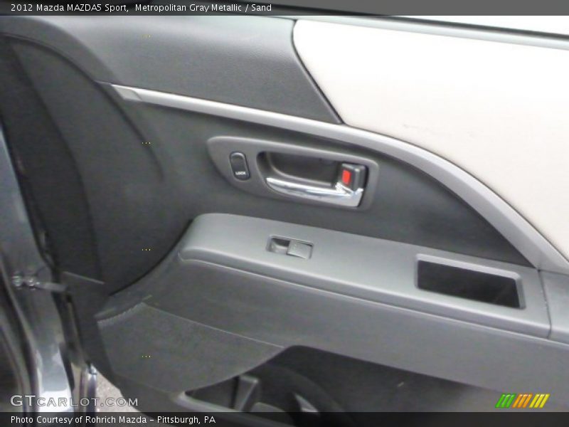 Metropolitan Gray Metallic / Sand 2012 Mazda MAZDA5 Sport