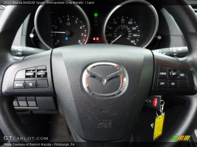 Metropolitan Gray Metallic / Sand 2012 Mazda MAZDA5 Sport