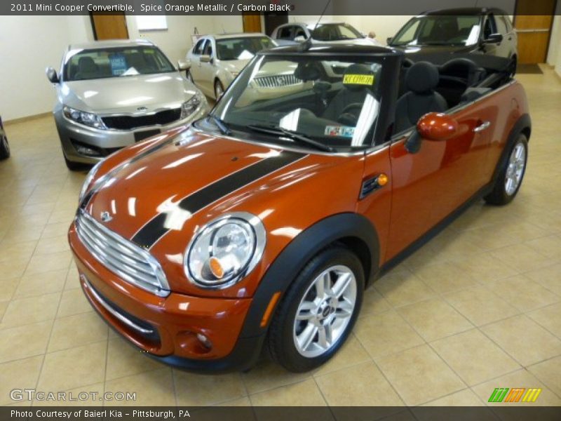 Spice Orange Metallic / Carbon Black 2011 Mini Cooper Convertible