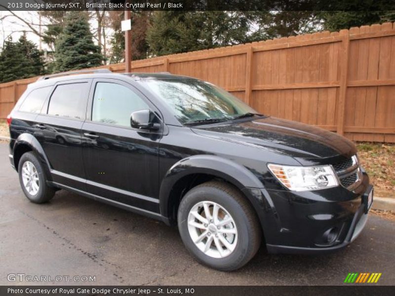 Brilliant Black Crystal Pearl / Black 2013 Dodge Journey SXT