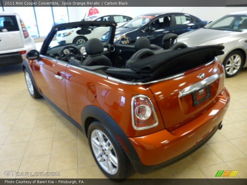 Spice Orange Metallic / Carbon Black 2011 Mini Cooper Convertible