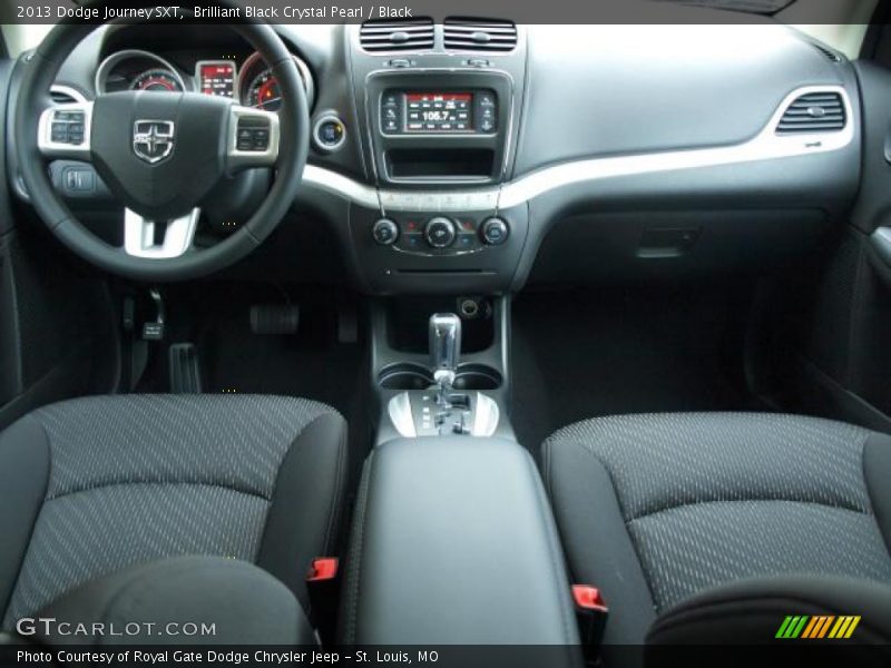 Brilliant Black Crystal Pearl / Black 2013 Dodge Journey SXT