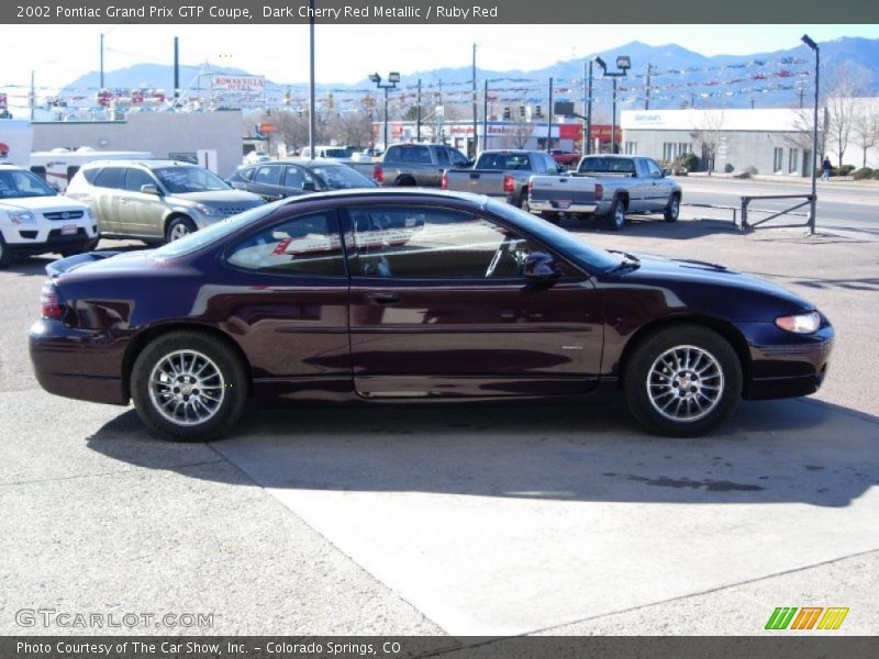 Dark Cherry Red Metallic / Ruby Red 2002 Pontiac Grand Prix GTP Coupe