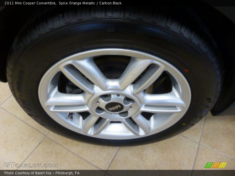 Spice Orange Metallic / Carbon Black 2011 Mini Cooper Convertible