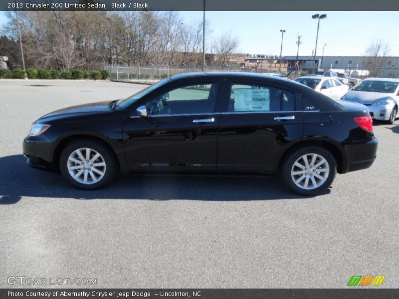 Black / Black 2013 Chrysler 200 Limited Sedan