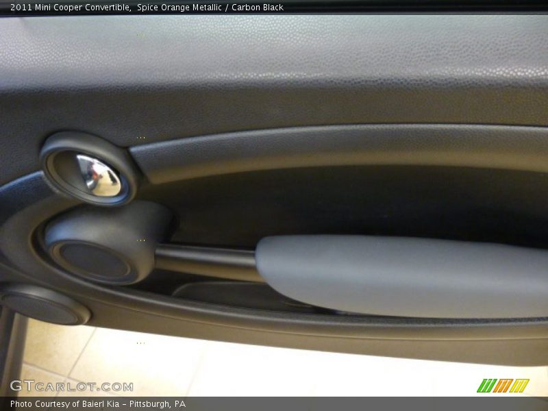 Spice Orange Metallic / Carbon Black 2011 Mini Cooper Convertible