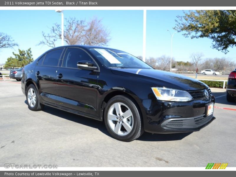 Black / Titan Black 2011 Volkswagen Jetta TDI Sedan
